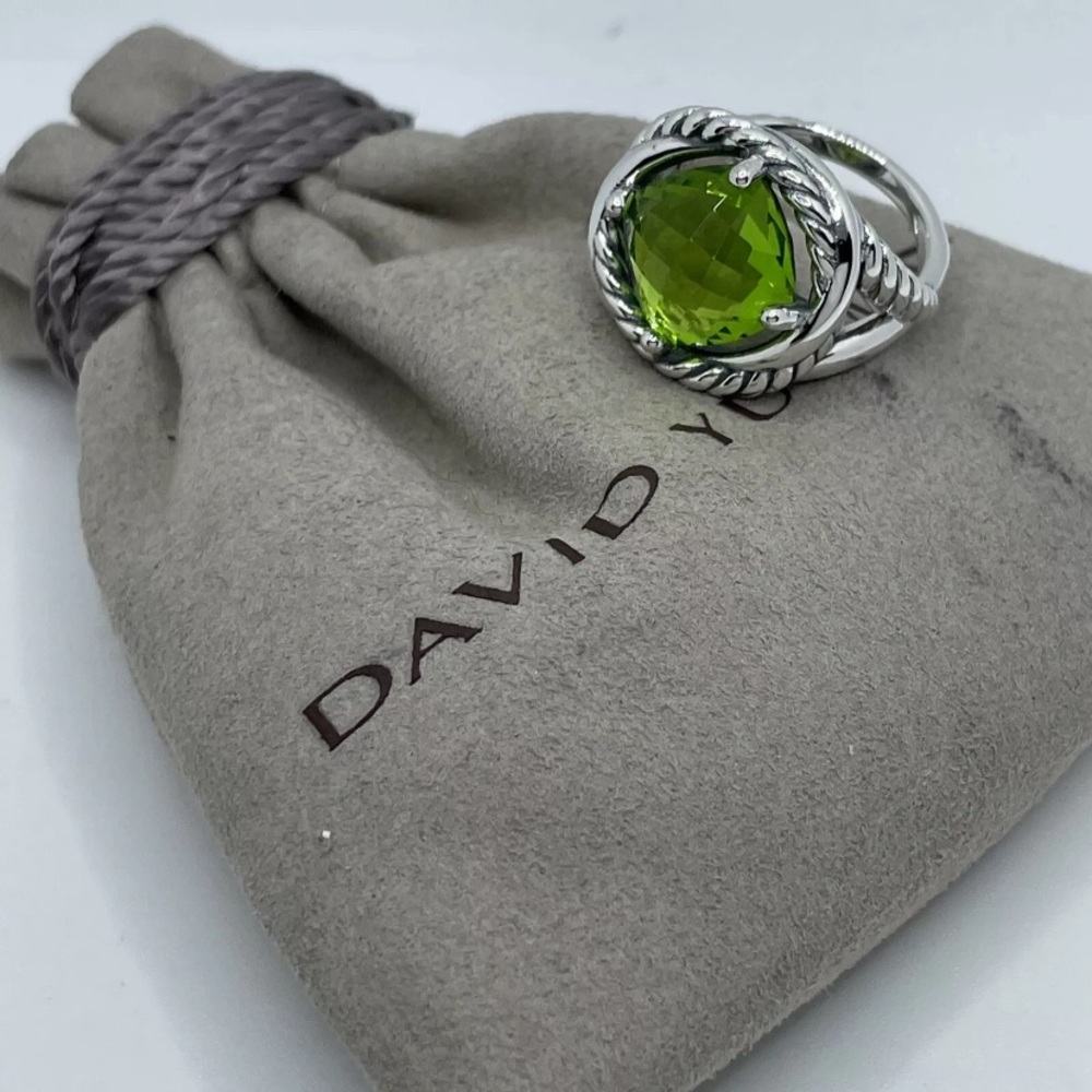 David Yurman Infinity 11mm Peridot Ring